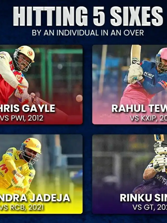 Which Batters hitting 5 sixes in an over in the IPL History