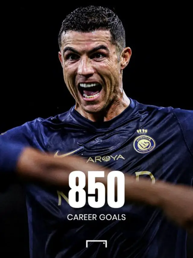 Cristiano Ronaldo first player in history to score 850 goals