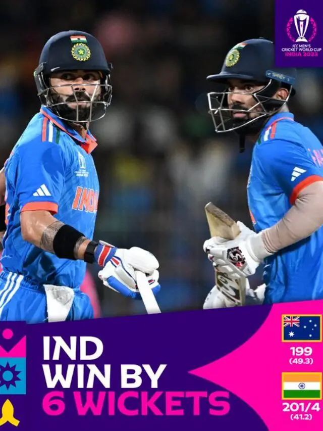 IND vs AUS World Cup 2023 Highlights: India beat Australia by six wickets in its World Cup opener