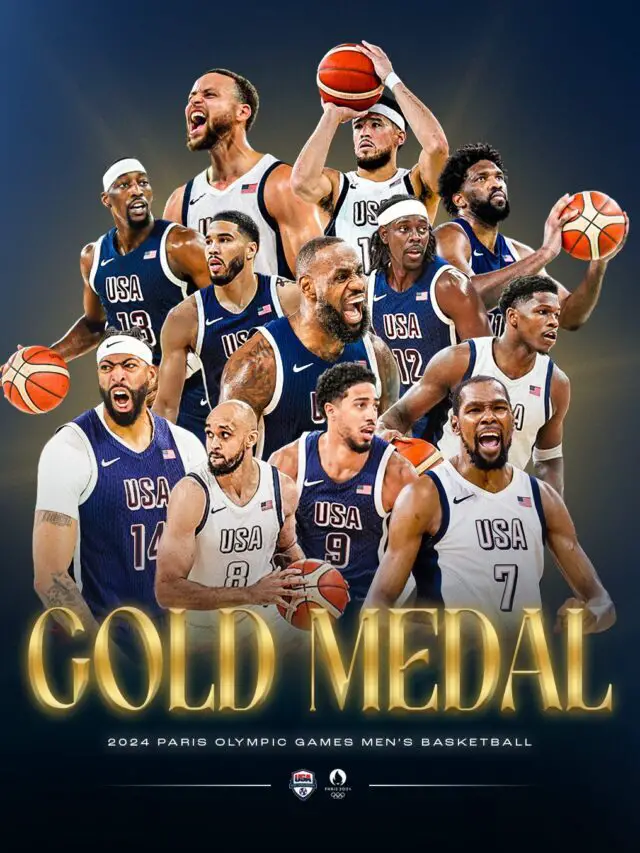 USA defeats France 98-87 to win Gold in men’s basketball in Paris 2024