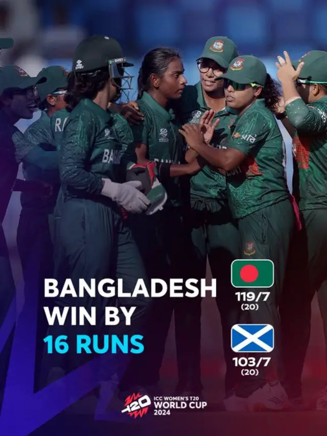 First T20 World Cup win for Bangladesh in 10 years