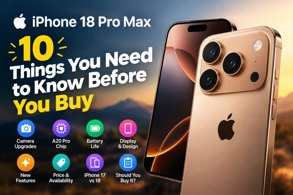 iPhone 18 Pro Max: 10 Things You Need to Know Before You Buy