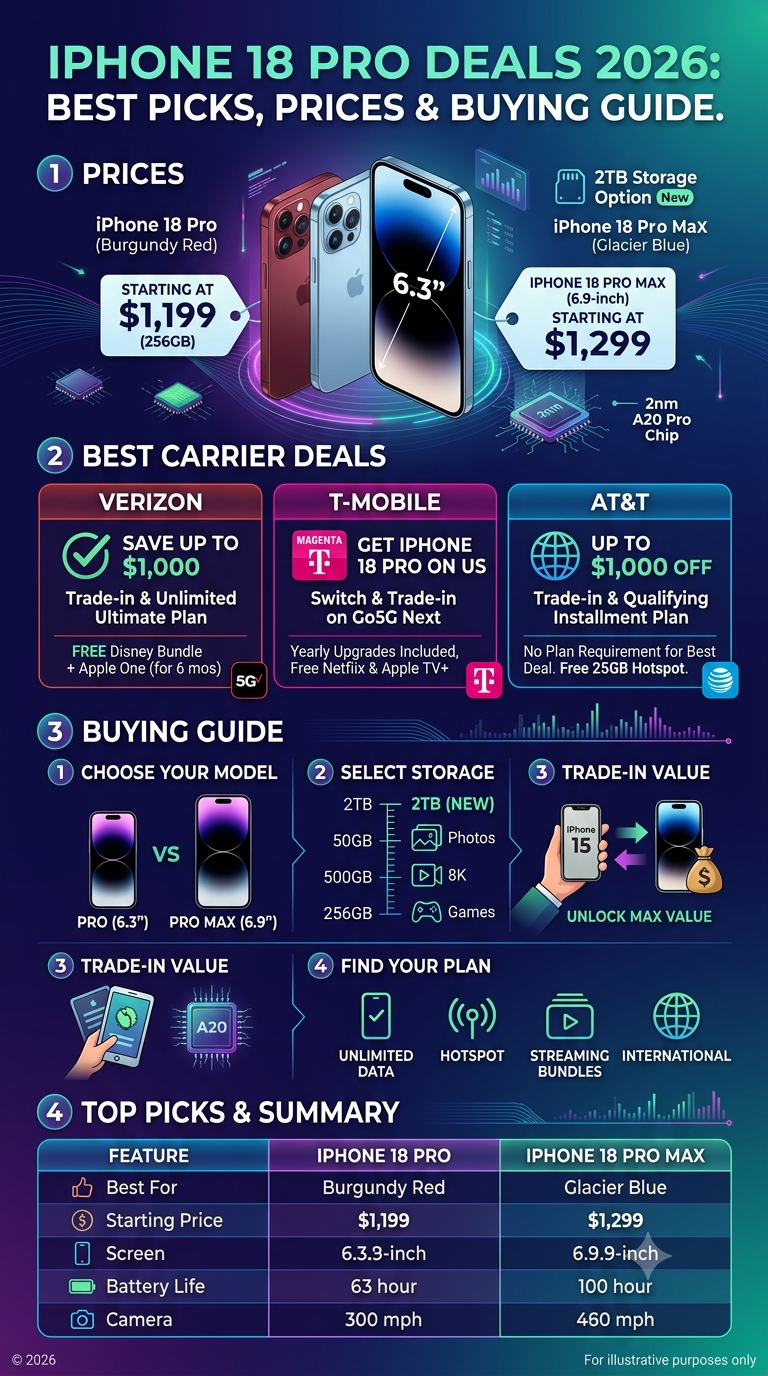 iPhone 18 Pro Deals 2026: Best Picks, Prices & Buying Guide