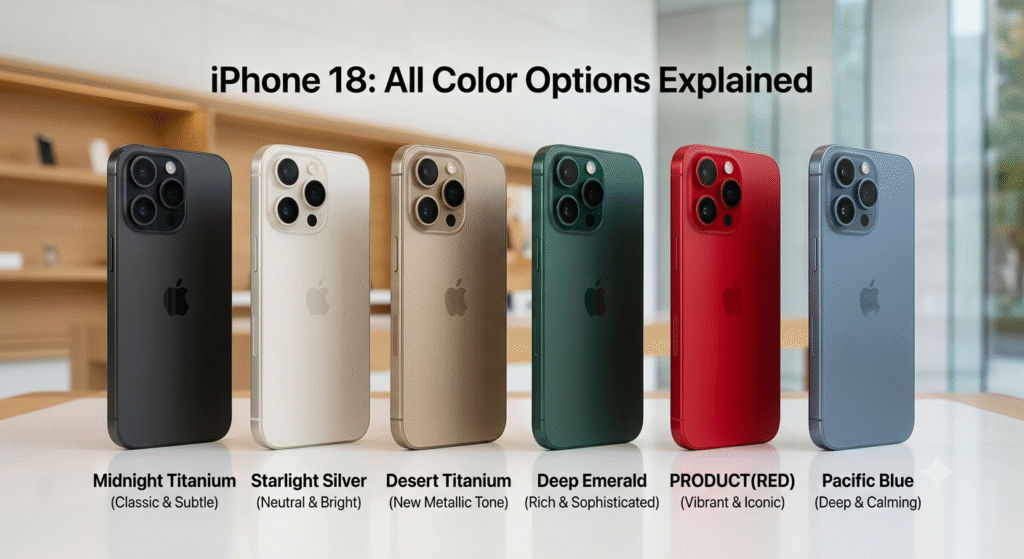 iPhone 18 Colors: All Available Options Explained