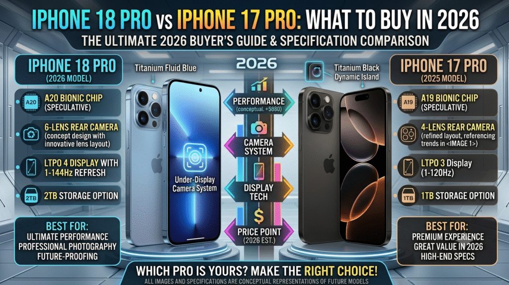 iPhone 18 Pro vs iPhone 17 Pro: What to Buy in 2026