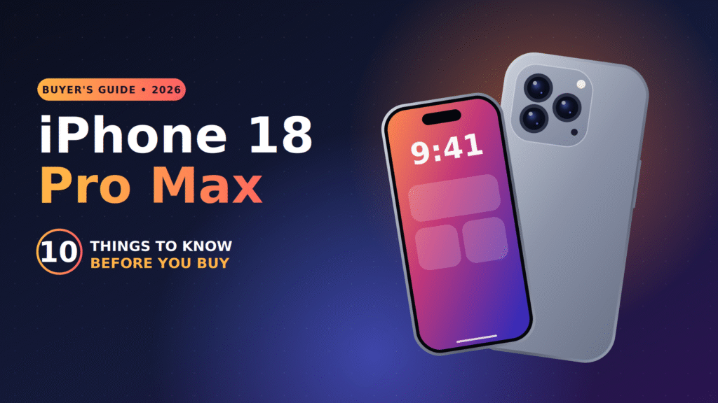 iPhone 18 Pro Max: 10 Things You Need to Know Before You Buy