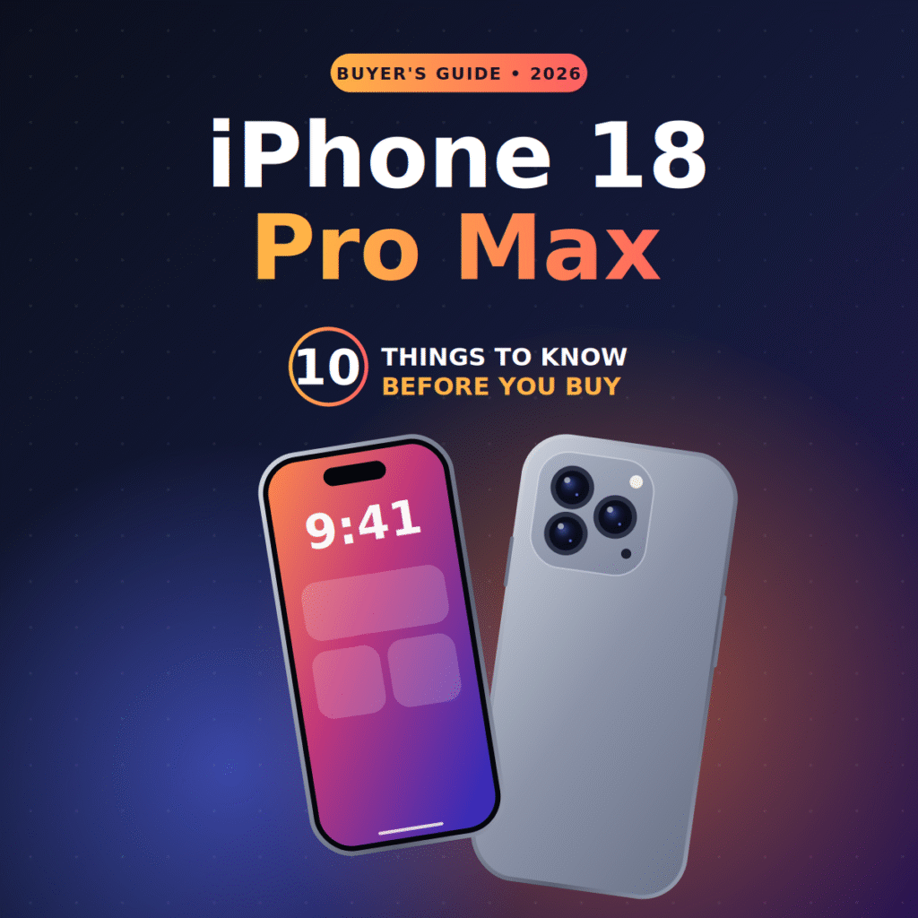 iPhone 18 Pro Max: 10 Things You Need to Know Before You Buy